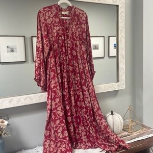 Natalie Martin Silk Fiore Maxi Dress